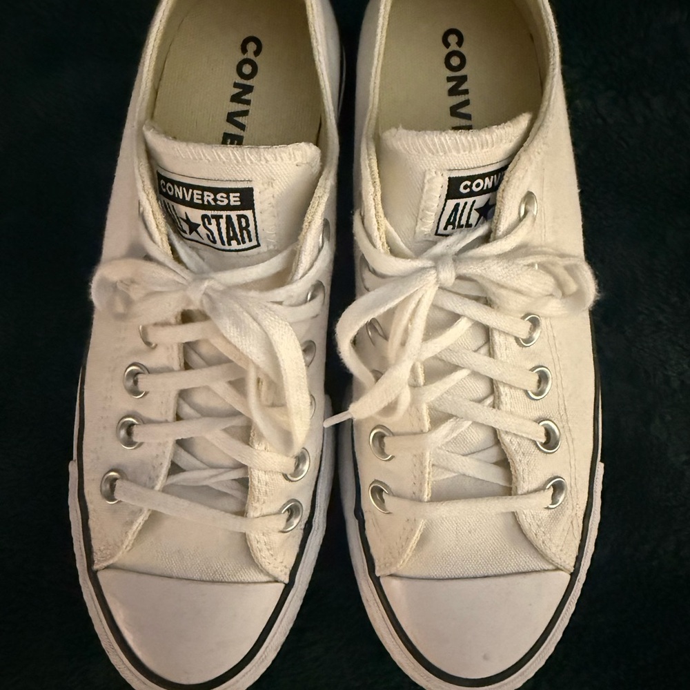 Converse All Star White Canvas Sneakers